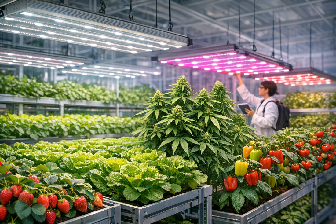 Year-Round Indoor Farming: How Advanced LED Grow Lights Are Transforming Fruit, Vegetable, and Cannabis Cultivation in the USA